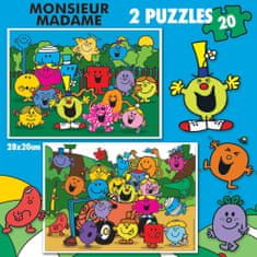 EDUCA Monsieur Madame puzzle 2x20 darab