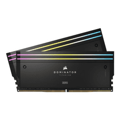 Corsair Dominator Titanium RGB - DDR5 - kit - 64 GB: 2 x 32 GB - DIMM 288-pin - 6000 MHz / PC5-48000 - unbuffered (CMP64GX5M2B6000C30)