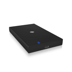 RaidSonic ICY BOX IB-200T-C3 Külső SSD ház Fekete 2.5" (IB-200T-C3)