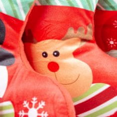 Duvo+ karácsonyi játék - Plüss zokni kevert színekben 18x15x7cm