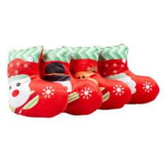 Duvo+ karácsonyi játék - Plüss zokni kevert színekben 18x15x7cm