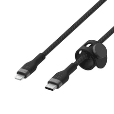 Belkin BOOST CHARGE PRO Flex USB-C - Lightning kábel 2m fekete (CAA011bt2MBK) (CAA011bt2MBK)