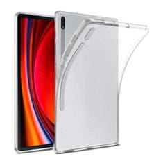 TKG Tablettok Samsung Galaxy Tab S9+ Plus 12,4" (SM-X810, SM-X816) - áttetsző, szilikon tablet hátlap tok