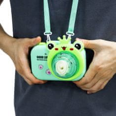 Aga4Kids Gyerek fényképezőgép buborékfújóval Zöld