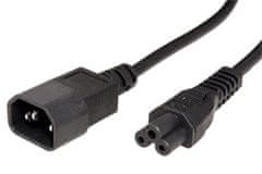 Value EC320 C14 - C5 kábel (háromszögletű) 1,8m, fekete