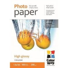 ColorWay fotópapír High Gl. 13x18 100db