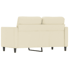 Vidaxl 2 személyes krémszínű műbőr kanapé 120 cm (359329)