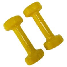 Tunturi Gyakorló súlyzók 2x1,5 kg sárga súlyzók 1,5 kg