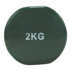 Tunturi Gyakorló súlyzók 2x2kg zöld súlyzók 2kg