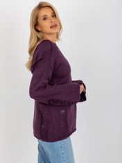 Badu Klasszikus női pulóver Olwese sötét lila Universal