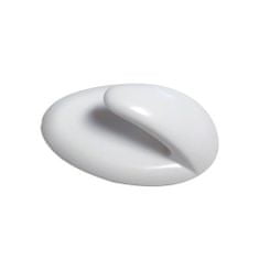 STREFA Fehér műanyag kampó QUICK FIX öntapadós ovális kis (6db) 1460