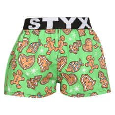 Styx 3PACK gyermek klasszikus boxeralsó art sport gumiból multicolor (3BJ17134) - méret 6-8 éves