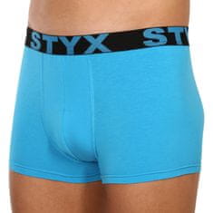 Styx 3PACK Férfi boxeralsó sport gumi világoskék (3G1169) - méret L