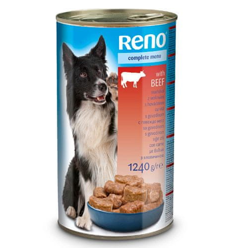 Reno kutyakonzerv marhahúsos 1240g