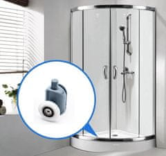 BigBuy Rugós zuhanykabin görgő - különféle típusú zuhanykabinokhoz - 1db (BB-9648)