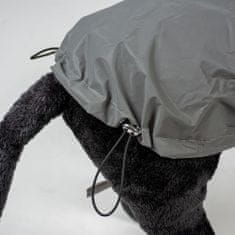 Duvo+ sportos esőkabát fényvisszaverő anyagból kutyáknak XL 70cm szürke