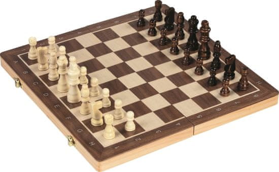 Goki Fából készült sakk 2 az 1-ben mágnes