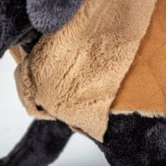 Duvo+ stílusos bársonyos kabát kutyáknak XS 30cm barna