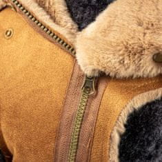 Duvo+ stílusos bársonyos kabát kutyáknak XL 70cm barna
