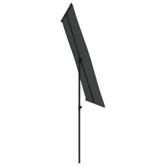antracitszürke kültéri napernyő alumíniumrúddal 2 x 1,5 m 