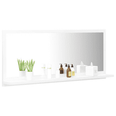 Vidaxl fehér forgácslap fürdőszobai tükör 90 x 10,5 x 37 cm (PC - Dobozos játék)