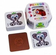 Teddies Pexeso Animals: 64 kártya óndobozban