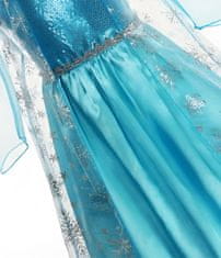 EXCELLENT Tündérmese ruha türkizkék vonattal 122-es méret - Ice Princess