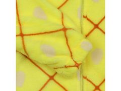 sarcia.eu Ananász polár egyrészes pizsama, kapucnival ellátott gyerekcipő 3-4 év 98/104 cm