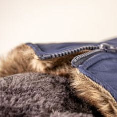 Duvo+ téli kabát kapucnival kutyáknak M 50cm kék