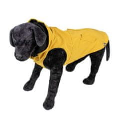 Duvo+ stílusos kabát kapucnival kutyáknak S 40cm sárga