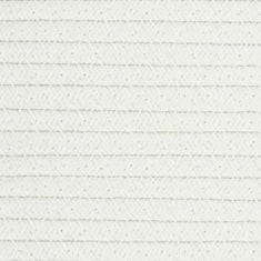 Vidaxl bézs-fehér pamut tárolókosár Ø51 x 33 cm 358491