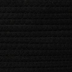 Vidaxl fekete-fehér pamut tárolókosár Ø49 x 65 cm 358495
