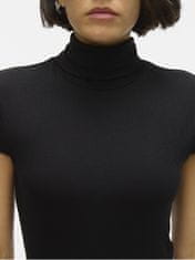 Vero Moda Női póló VMIRWINA Tight Fit 10300896 Black (Méret S)