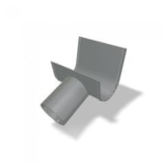 STREFA PREFA ferde ereszcsatorna-kiömlő alumínium Ø 100, 125, 150/80 mm, világosszürke P10