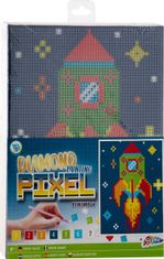 Grafix Gyémánt festmény keretre Pixel Rocket 15x20cm