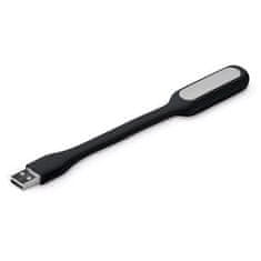 C-Tech UNL-04, USB laptop lámpa, flexibilis, fekete, hajlékony, fekete