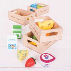 Bigjigs Toys egészséges élelmiszer készlet négy dobozban 2