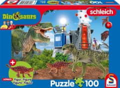 Schmidt Puzzle Schleich Dinoszauruszok az őskorból 100 darab + Schleich figura