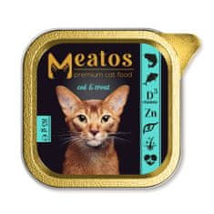 Meatos Cat Cod & Trout darabok mártásban 85 g