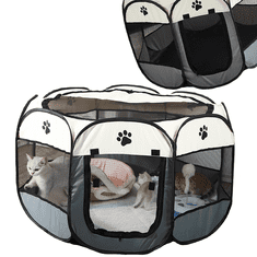 MUVU Összecsukható könnyű játszóház, kutya- és macskaágy, ketrec