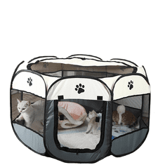 MUVU Összecsukható könnyű játszóház, kutya- és macskaágy, ketrec