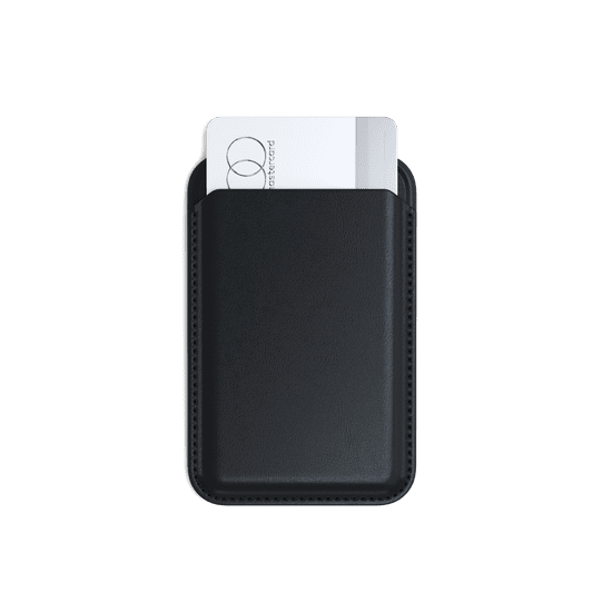 Satechi Vegan-Leather Magnetic Wallet Stand (iPhone 12/13/14/15 all models) - fekete