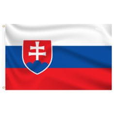 Timeless Tools Zászlótartó rúd kétoldalas 90x150cm szlovák zászlóval