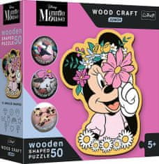 Trefl Wood Craft Junior puzzle Minnie Mouse világában 50 darab