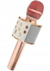 WSTER WS-858 Karaoke bluetooth mikrofon rózsaszín