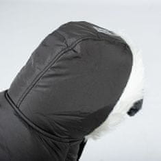 Duvo+ téli kabát kapucnival kutyáknak S 40cm fekete