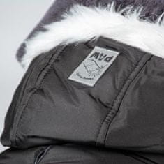 Duvo+ téli kabát kapucnival kutyáknak XL 70cm fekete