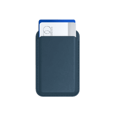 Satechi Vegan-Leather Magnetic Wallet Stand (iPhone 12/13/14/15 all models) - kék