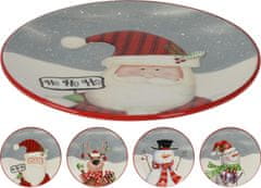 STREFA tányér 24cm karácsonyi kerámia dekorok keveréke