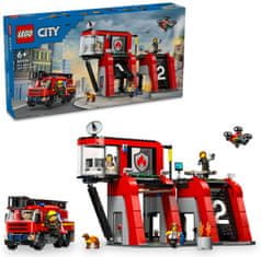 City 60414 Tűzoltóállomás és tűzoltóautó